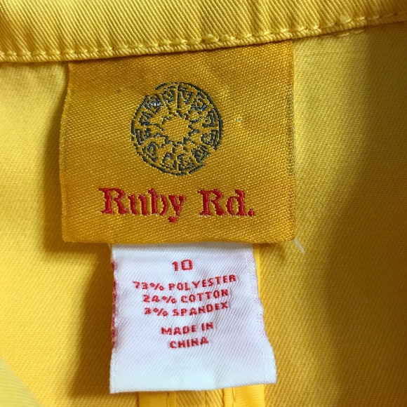 Ruby Rd Twill Button Jacket Size 10 - Picture 6 of 6